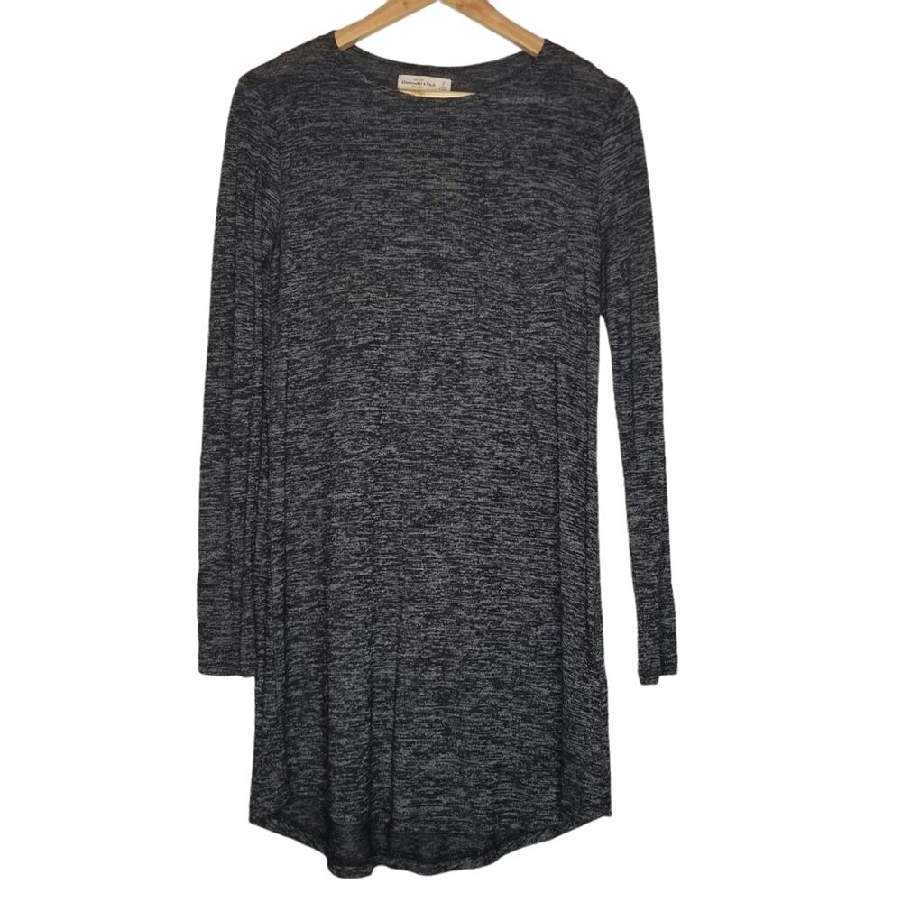 Abercrombie & Fitch Long Sleeve Mini Dress Gray Size Small